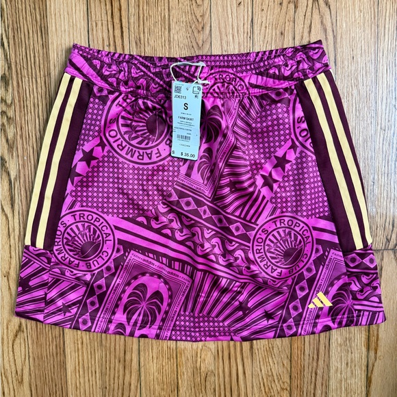 Pink Patterned Skirt by Farm Rio/Adidas - Picture 4 of 5